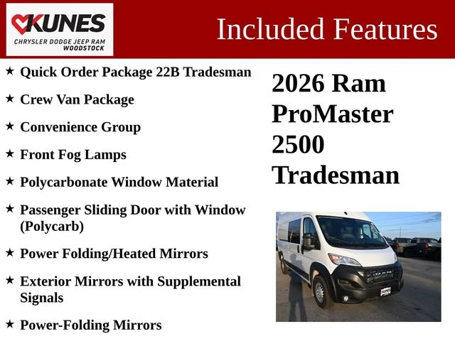 Nuevos RAM PROMASTER 2500 à Estados chez autogozo