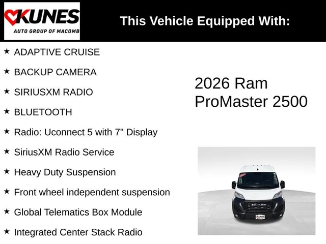 Nuevos RAM PROMASTER 2500 à Estados chez autogozo