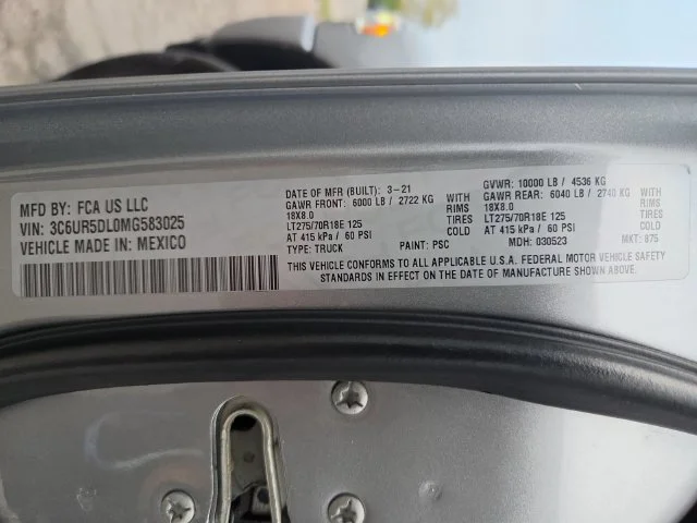 SEMINUEVOS RAM 2500 a Estados en autogozo