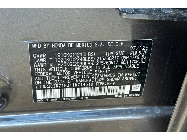 Used HONDA HR-V at San Francisco in izmo Kia