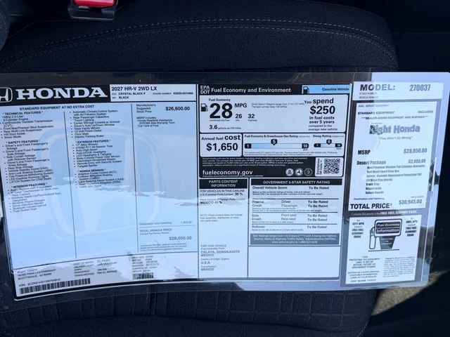Nuevos HONDA HR-V à Estados chez autogozo