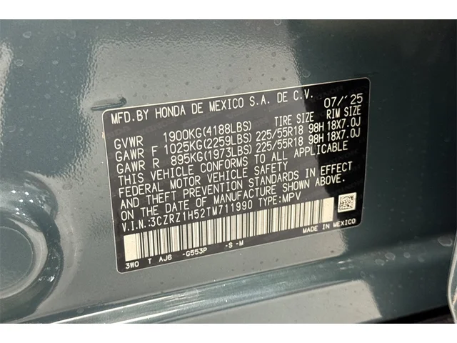 Used HONDA HR-V at San Francisco in izmo Kia