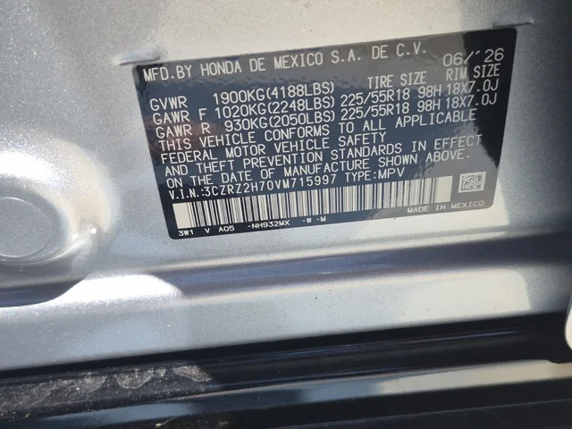 Nuevos HONDA HR-V à Estados chez autogozo