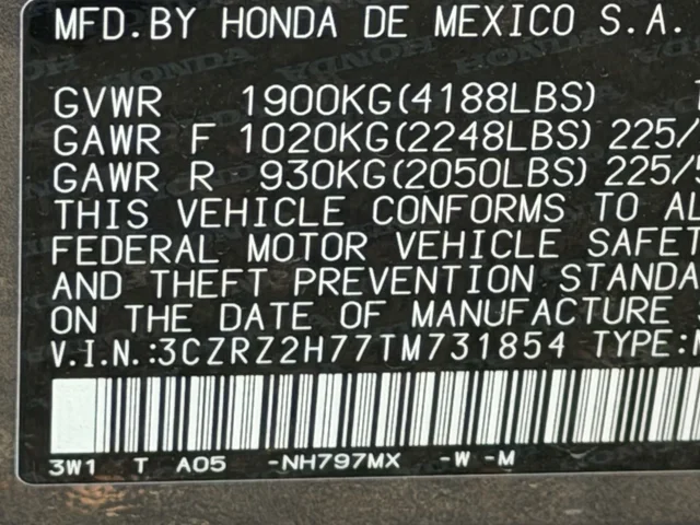 SEMINUEVOS HONDA HR-V a Estados en autogozo