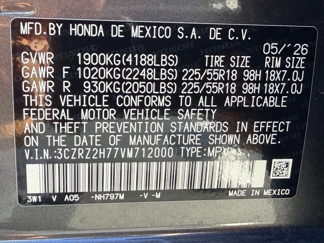 Nuevos HONDA HR-V à Estados chez autogozo