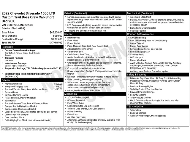 SEMINUEVOS CHEVROLET Silverado 1500 LTD a Estados en autogozo