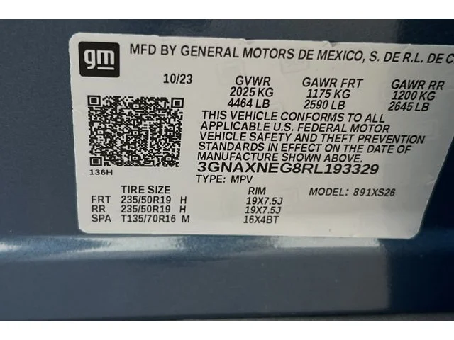 Nuevos CHEVROLET EQUINOX à Estados chez autogozo