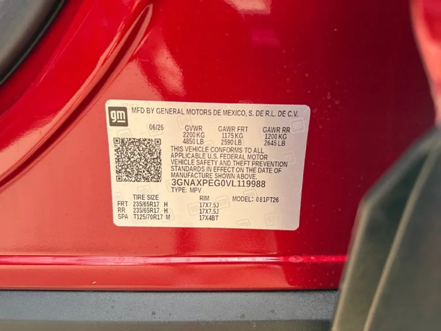 Nuevos CHEVROLET EQUINOX à Estados chez autogozo