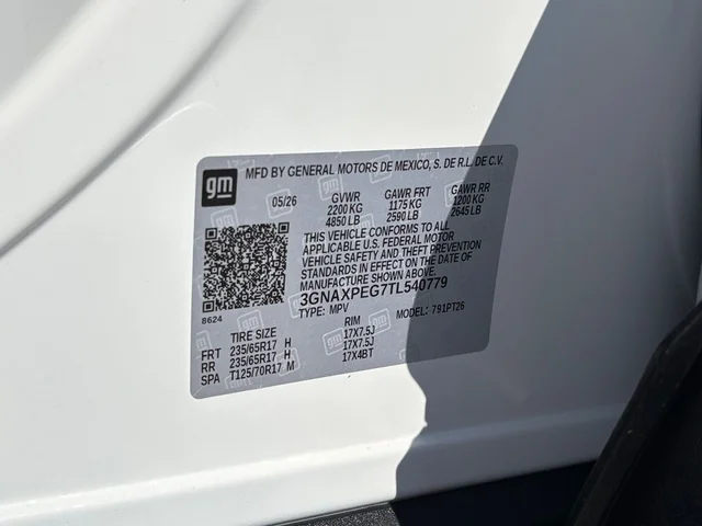Nuevos CHEVROLET EQUINOX à Estados chez autogozo
