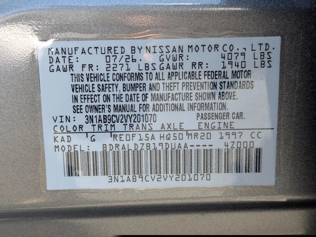 Nuevos NISSAN SENTRA à Estados chez autogozo