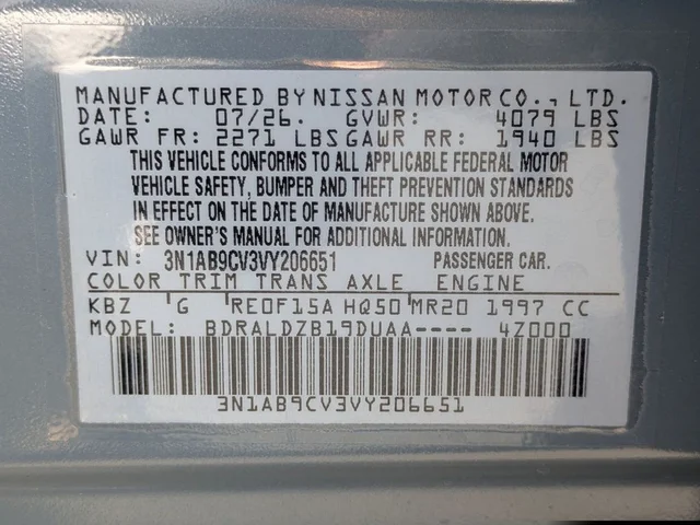 Nuevos NISSAN SENTRA à Estados chez autogozo