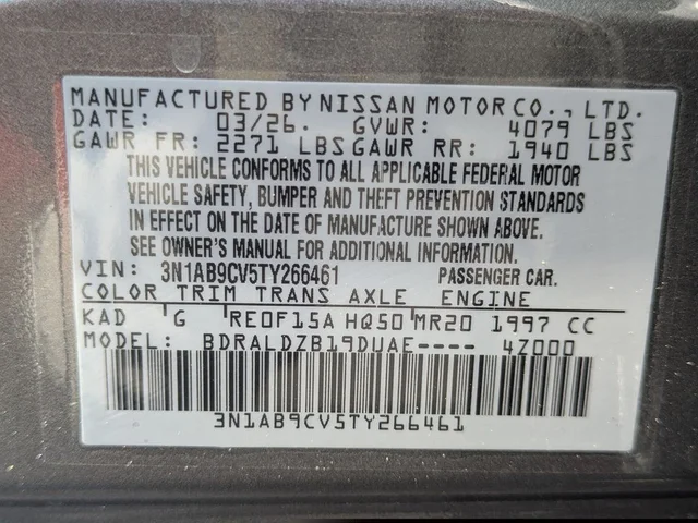 Nuevos NISSAN SENTRA à Estados chez autogozo