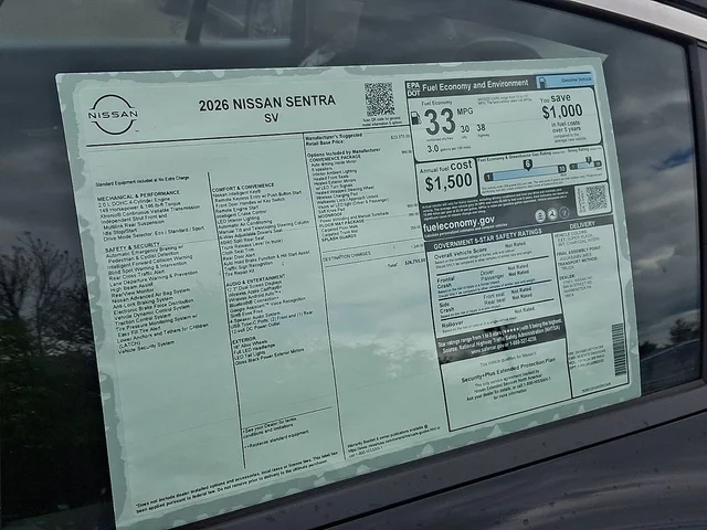 Nuevos NISSAN SENTRA à Estados chez autogozo