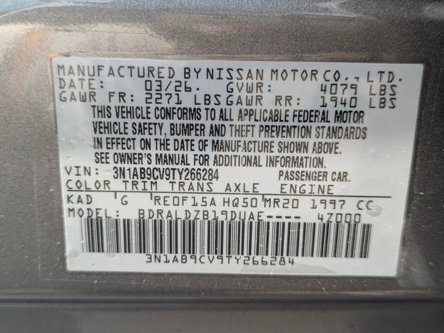 Nuevos NISSAN SENTRA à Estados chez autogozo