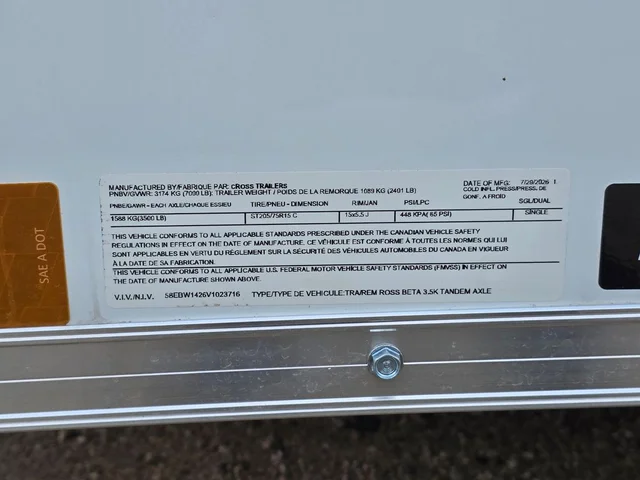 Nuevos CROSS TRAILERS 7X14TA à Estados chez autogozo