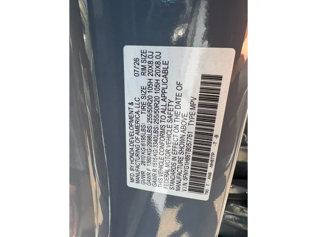 Nuevos HONDA PILOT à Estados chez autogozo