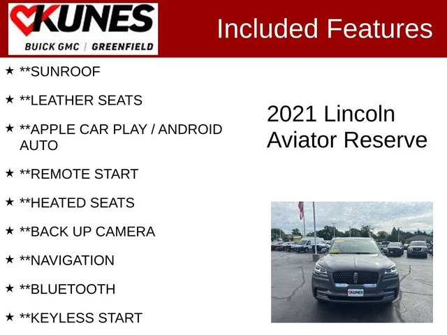 SEMINUEVOS LINCOLN Aviator a Estados en autogozo