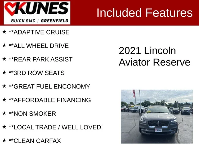 SEMINUEVOS LINCOLN Aviator a Estados en autogozo