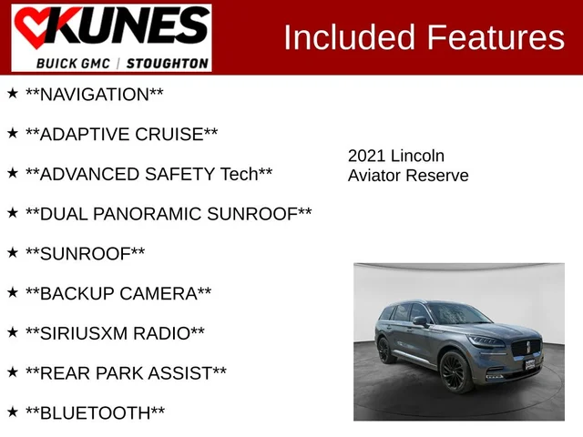 SEMINUEVOS LINCOLN Aviator a Estados en autogozo