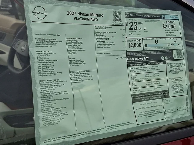 Nuevos NISSAN MURANO à Estados chez autogozo