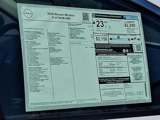 Nuevos NISSAN MURANO à Estados chez autogozo