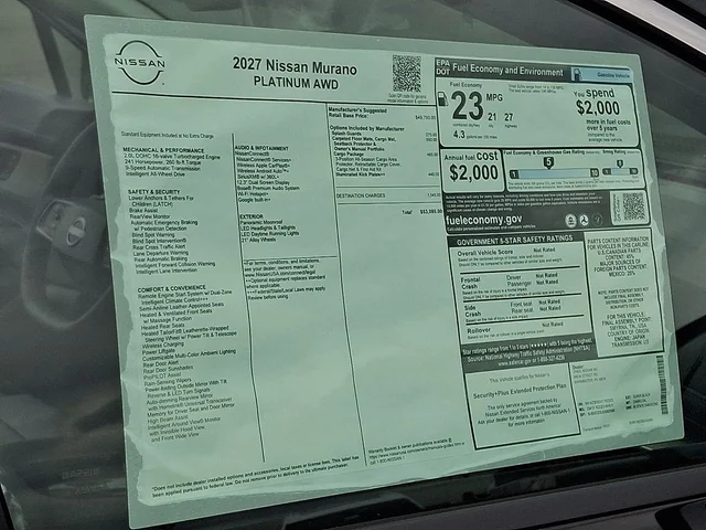 Nuevos NISSAN MURANO à Estados chez autogozo