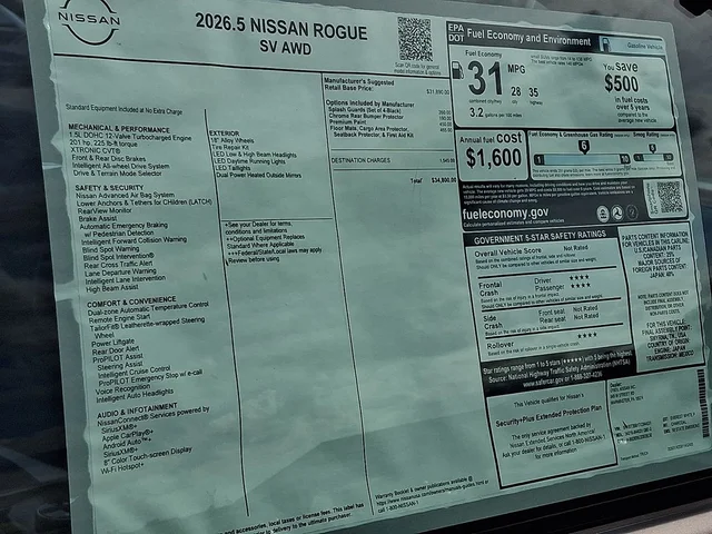 Nuevos NISSAN ROGUE à Estados chez autogozo