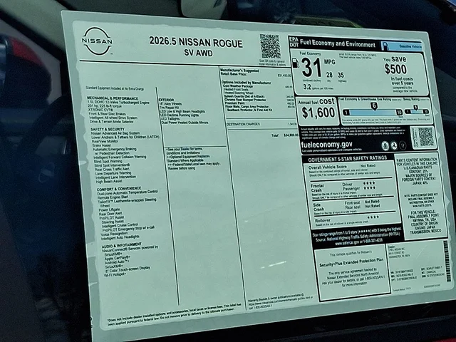 Nuevos NISSAN ROGUE à Estados chez autogozo