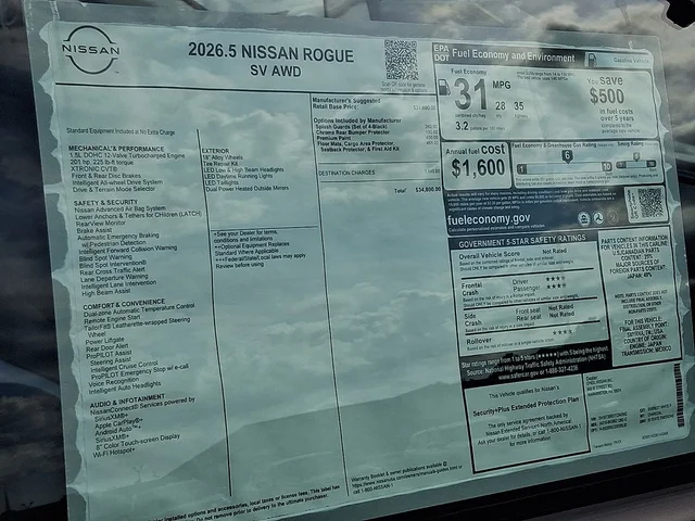 Nuevos NISSAN ROGUE à Estados chez autogozo