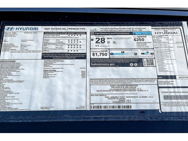 Nuevos HYUNDAI TUCSON at Gainesville Hyundai in Gainesville