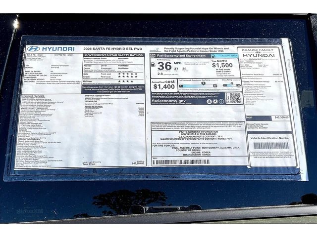 Nuevos HYUNDAI SANTA FE HYBRID at Gainesville Hyundai in Gainesville