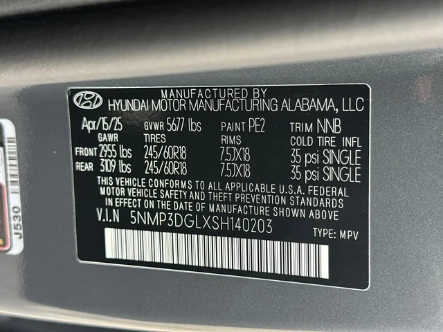 Nuevos HYUNDAI SANTA FE at Gainesville Hyundai in Gainesville