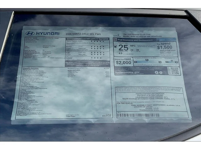 Nuevos HYUNDAI SANTA CRUZ at Gainesville Hyundai in Gainesville