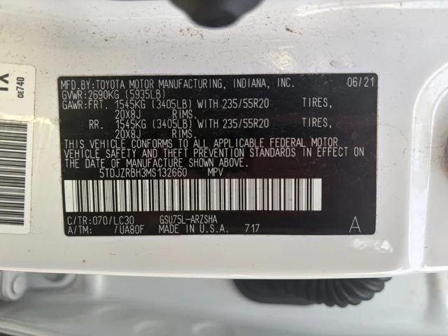 SEMINUEVOS TOYOTA Highlander a Estados en autogozo
