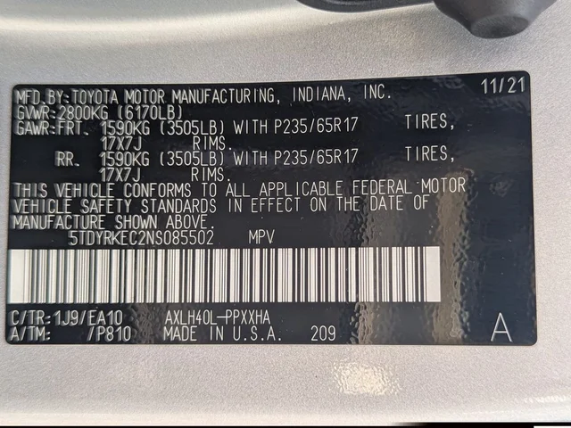SEMINUEVOS TOYOTA Sienna a Estados en autogozo