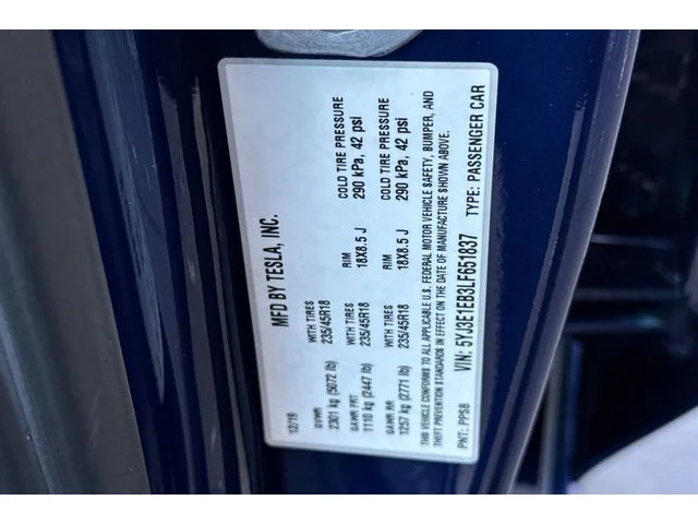 SEMINUEVOS TESLA Model 3 at ELK GROVE in Elk Grove Buick GMC