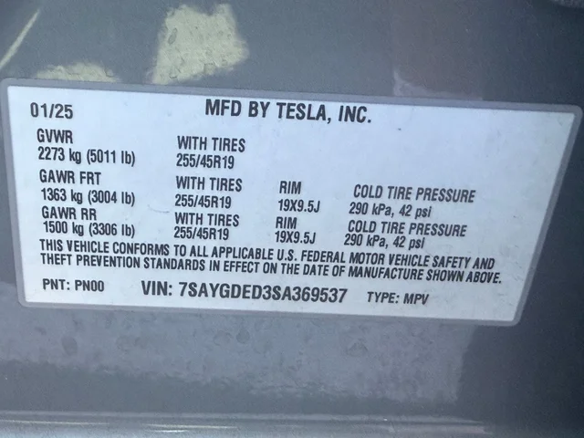 SEMINUEVOS TESLA Model Y a Estados en autogozo