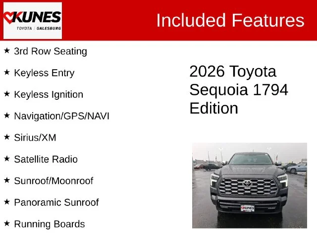 Nuevos TOYOTA SEQUOIA à Estados chez autogozo