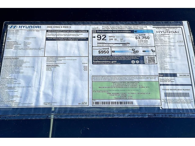 Nuevos HYUNDAI IONIQ 9 at Gainesville Hyundai in Gainesville