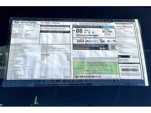 Nuevos HYUNDAI IONIQ 9 at Gainesville Hyundai in Gainesville