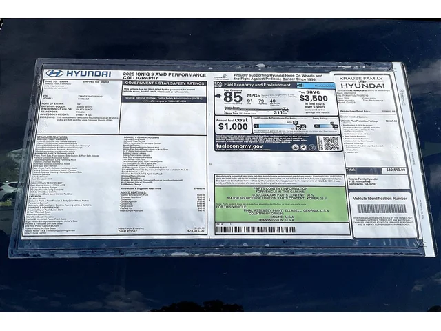 Nuevos HYUNDAI IONIQ 9 at Gainesville Hyundai in Gainesville