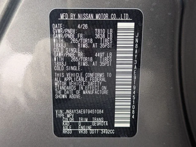 Nuevos NISSAN ARMADA à Estados chez autogozo