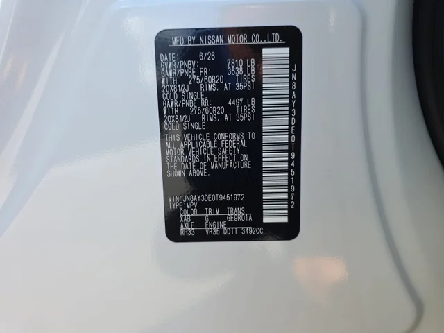 Nuevos NISSAN ARMADA à Estados chez autogozo