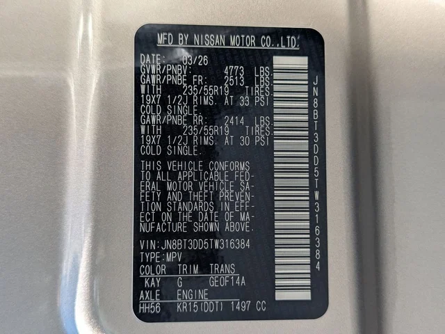 Nuevos NISSAN ROGUE à Estados chez autogozo