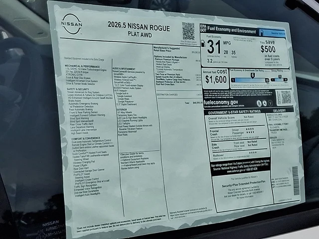 Nuevos NISSAN ROGUE à Estados chez autogozo