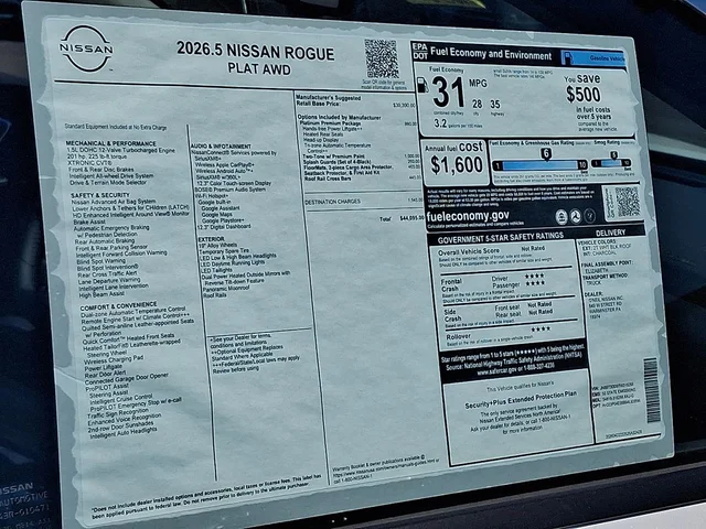 Nuevos NISSAN ROGUE à Estados chez autogozo