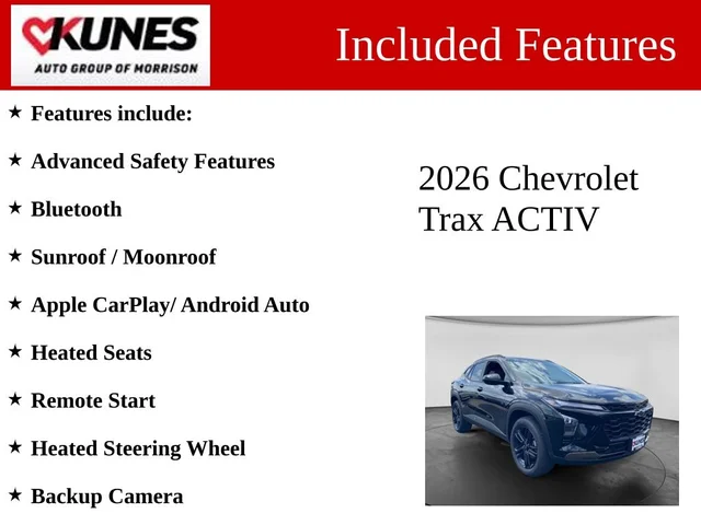 Nuevos CHEVROLET TRAX à Estados chez autogozo
