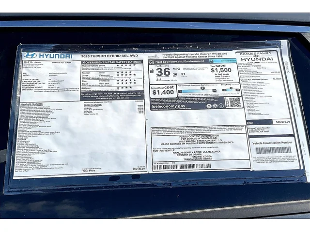 Nuevos HYUNDAI TUCSON HYBRID at Gainesville Hyundai in Gainesville