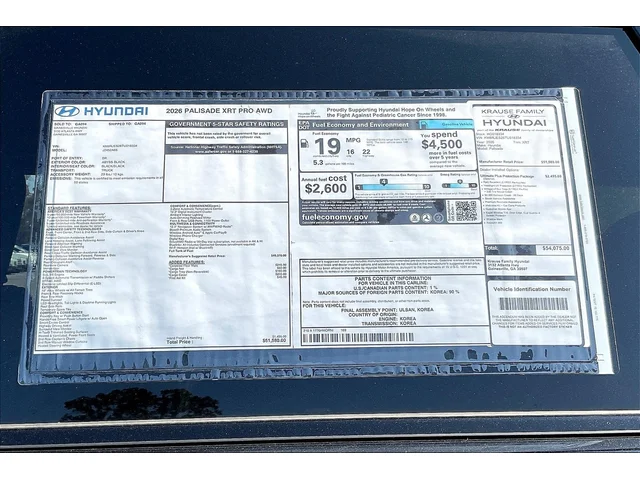 Nuevos HYUNDAI PALISADE at Gainesville Hyundai in Gainesville