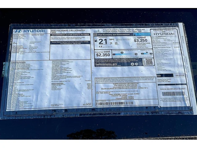 Nuevos HYUNDAI PALISADE at Gainesville Hyundai in Gainesville